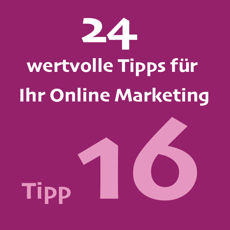 Tipp16 Onlinemarketing